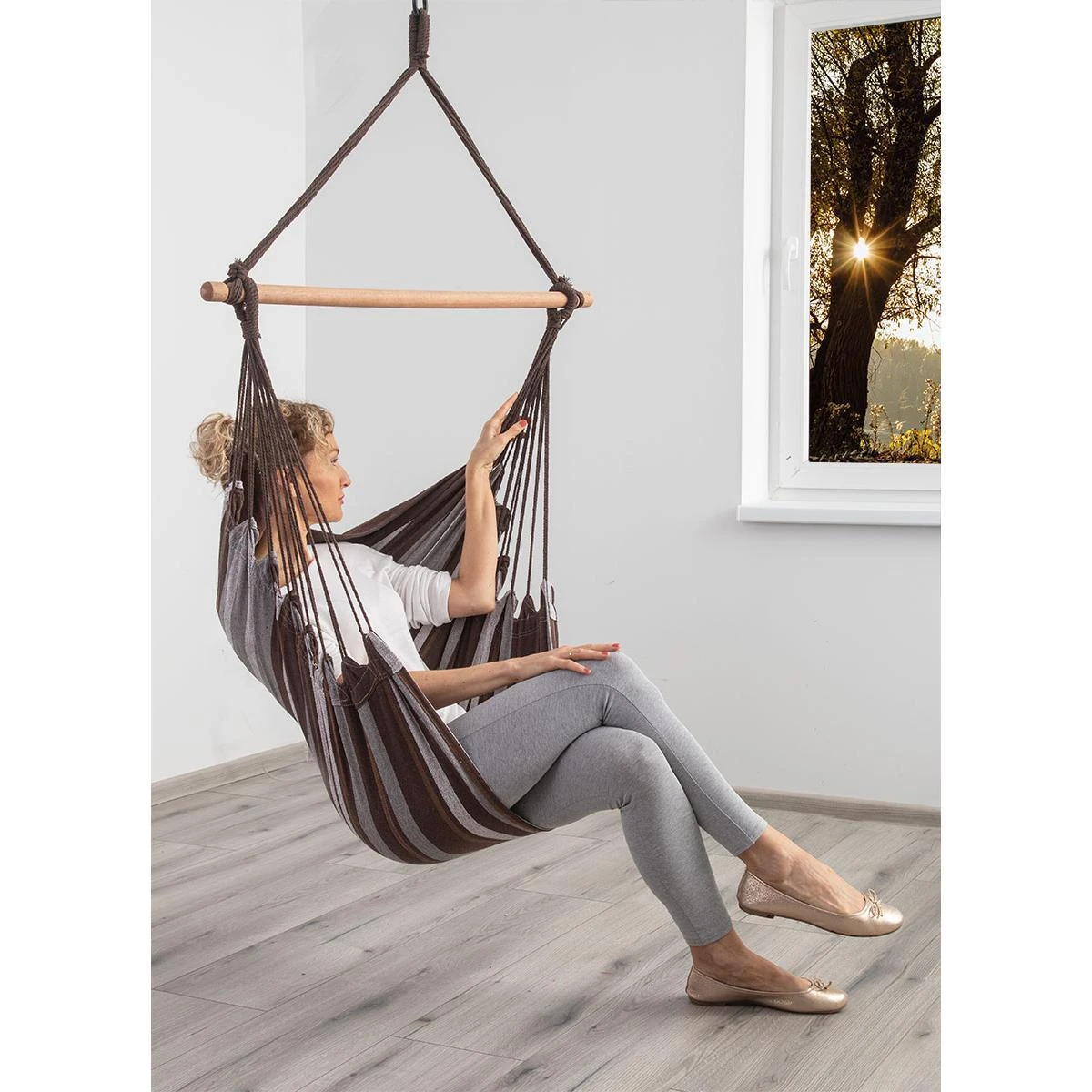 Hamakas Royokamp Brazilian Hanging Armchair, 100x100cm, rudas