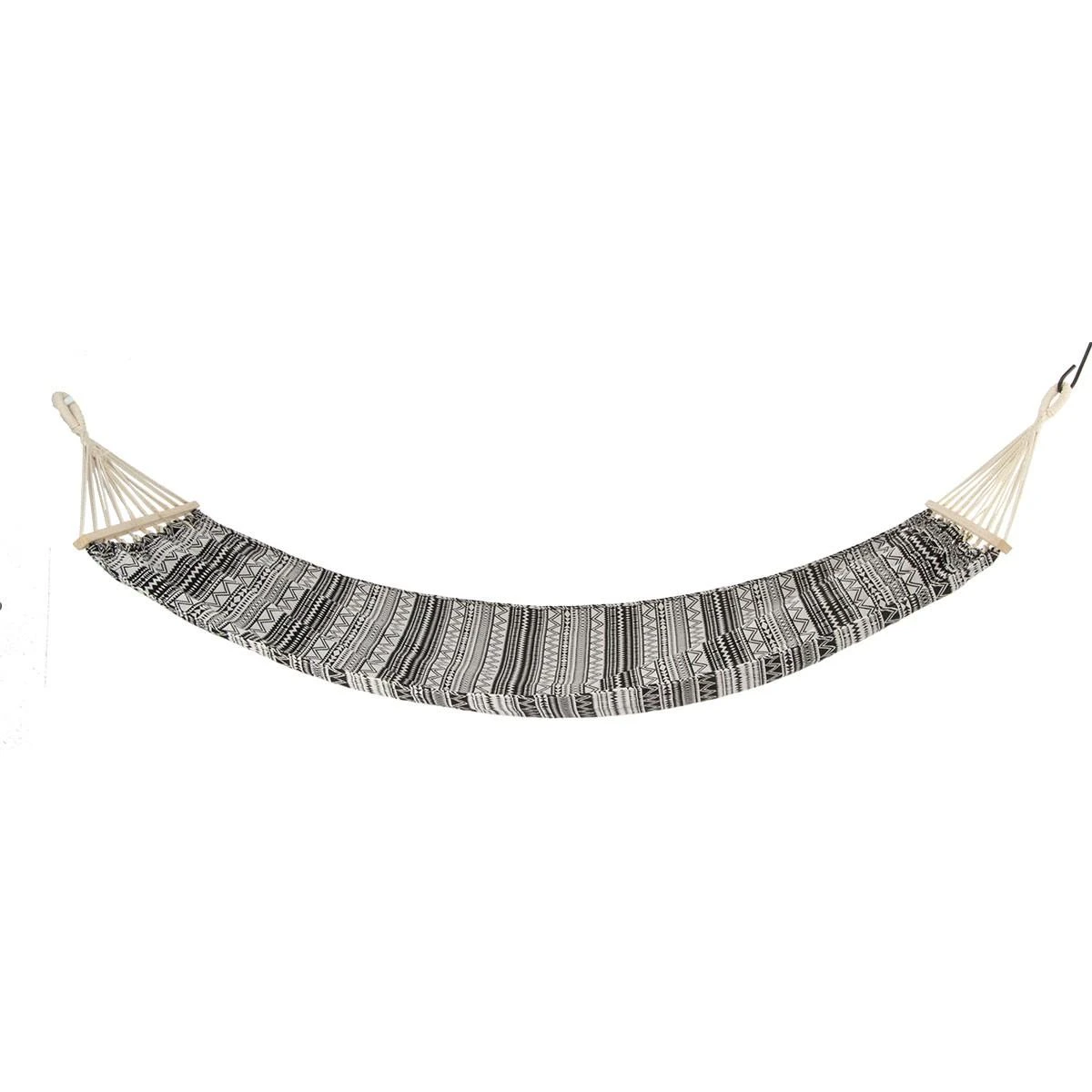 Sodo hamakas Royokamp Etno 1031262, 200x150cm, juodas/baltas, 2 asmenims