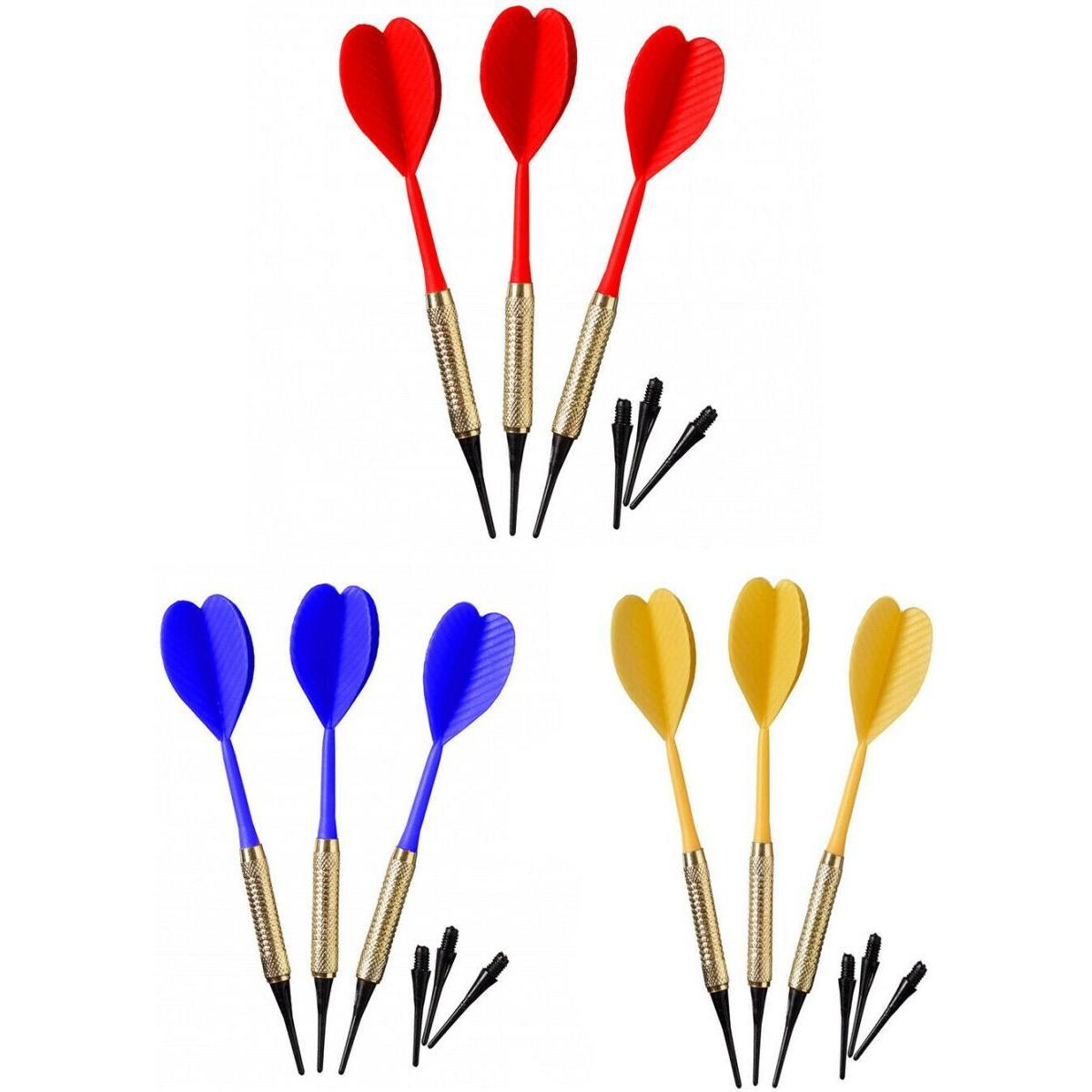 PLASTIKINĖS SMIGINIO STRĖLYTĖS DART 3VNT SAUGIOS GELTONOS BEST SPORTING 621186