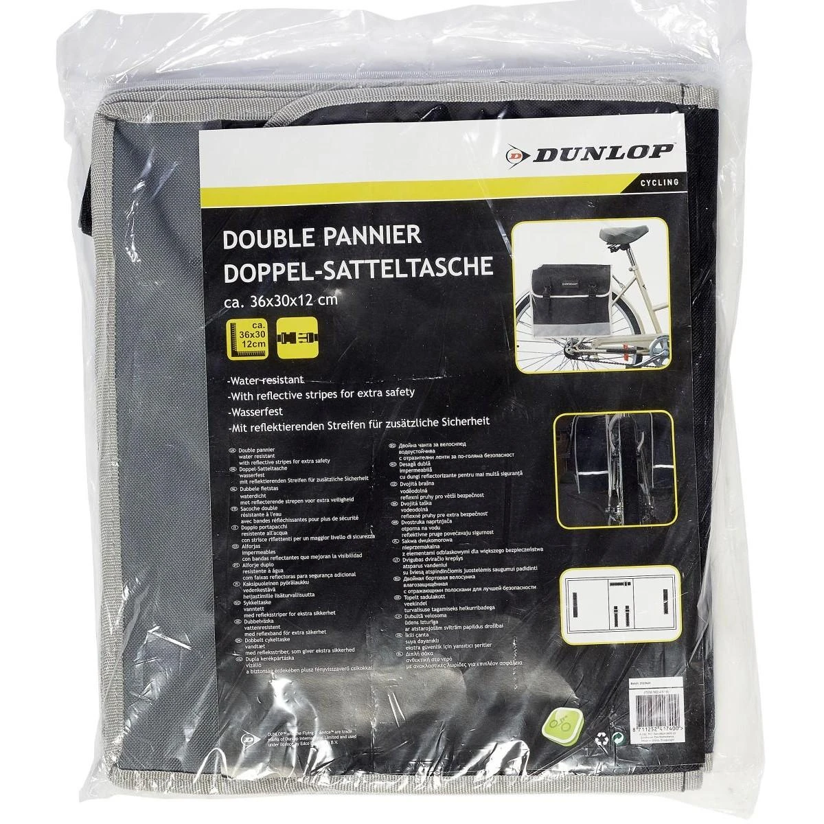 DVIGUBAS DVIRAČIO KREPŠYS ANT BAGAŽINĖS 26L DUNLOP 417400