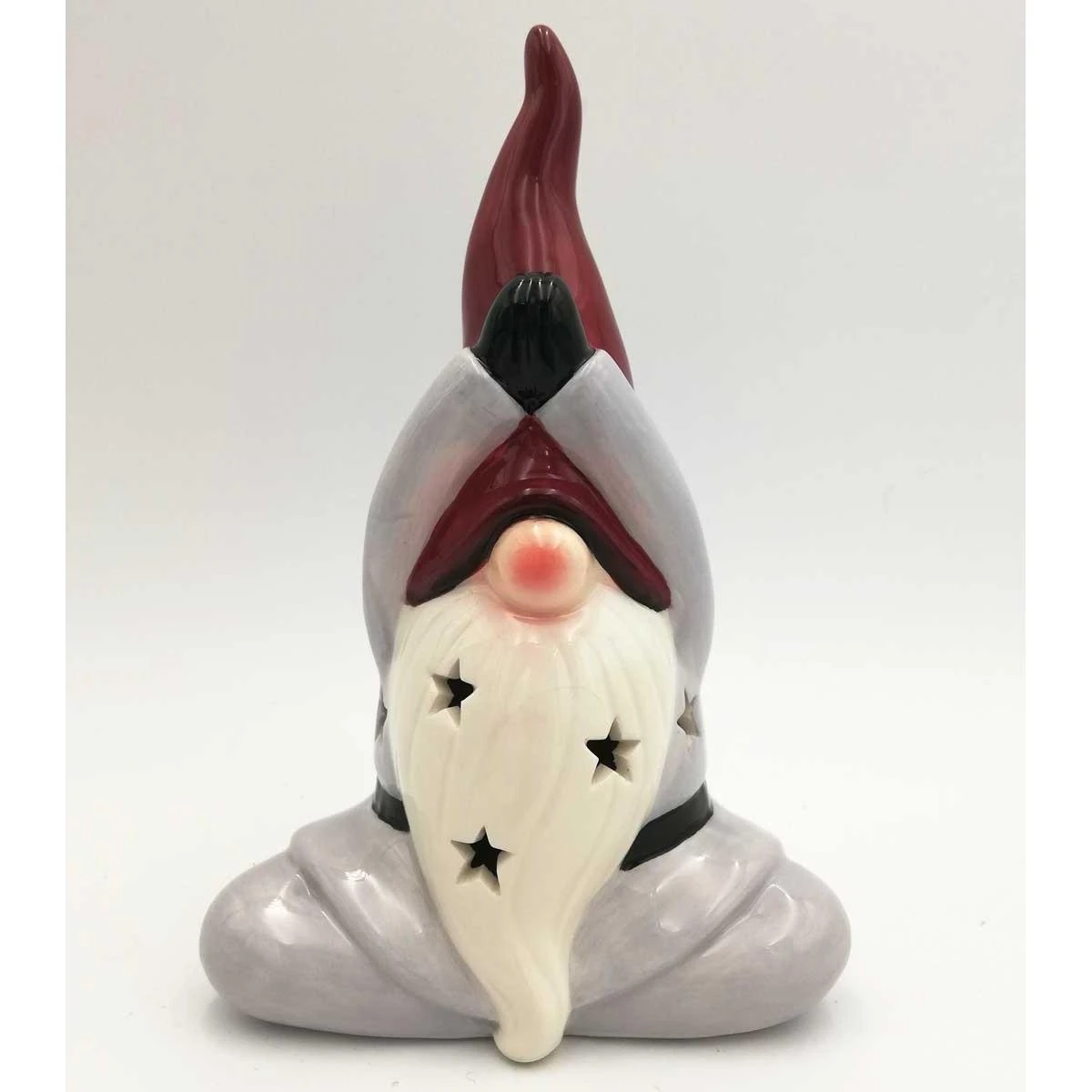 Saska Garden Kalėdinė gnome su LED lempa 20 cm