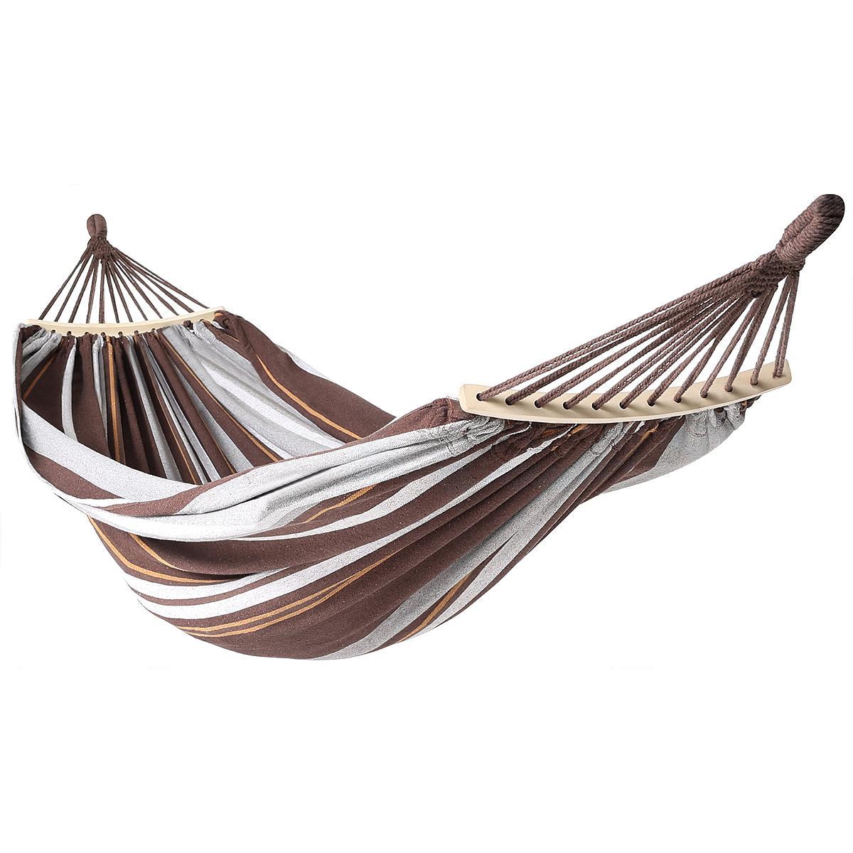 Saska Garden Dvivietis hamakas Royokamp Luxe XXL 250x150cm, rudas