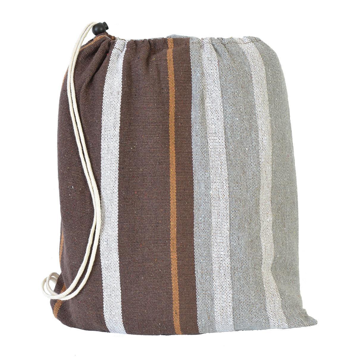 Saska Garden Dvivietis hamakas Royokamp Luxe XXL 250x150cm, rudas