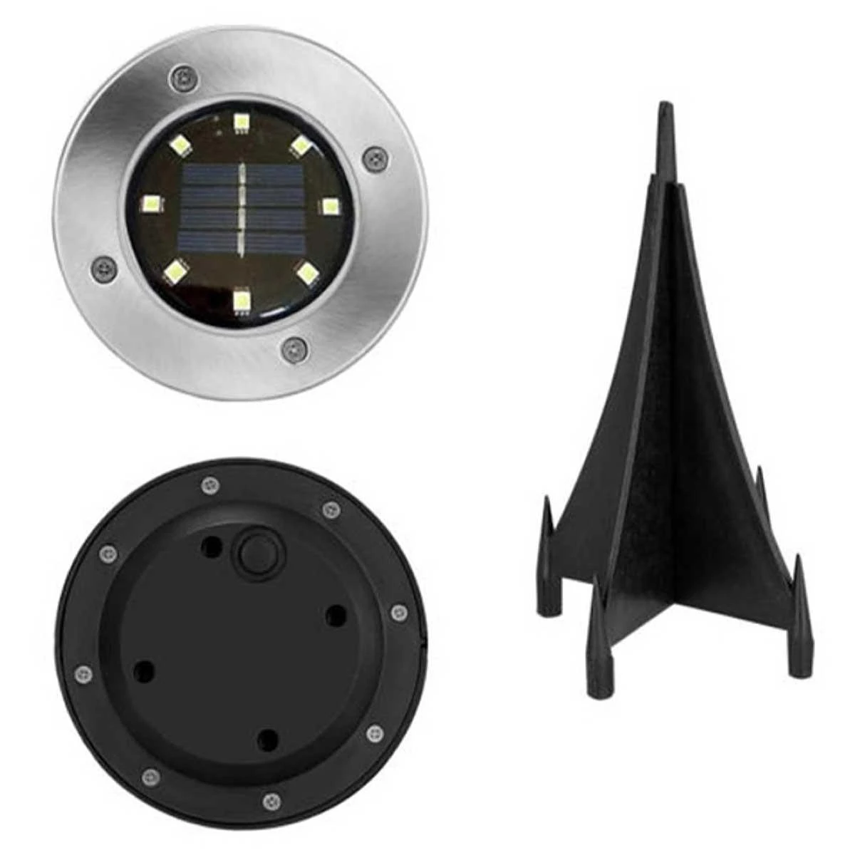 Sodo žibintas su saulės baterija Saska Garden 8 LED, 4 vnt.