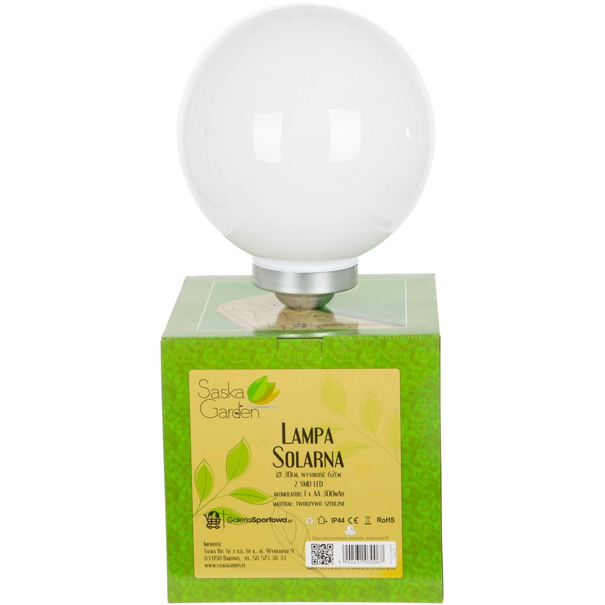 Saska Garden Saulės LED sodo lemputė 30x62cm