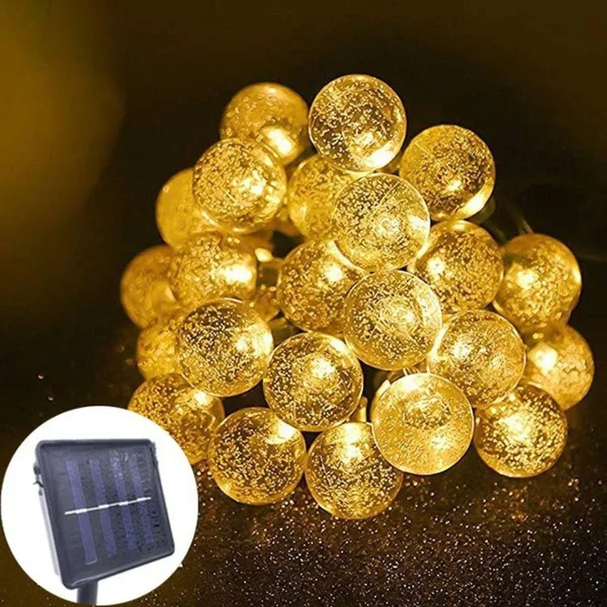 Saska Garden Lauko saulės girlianda, 4,9 m, LED šviesos