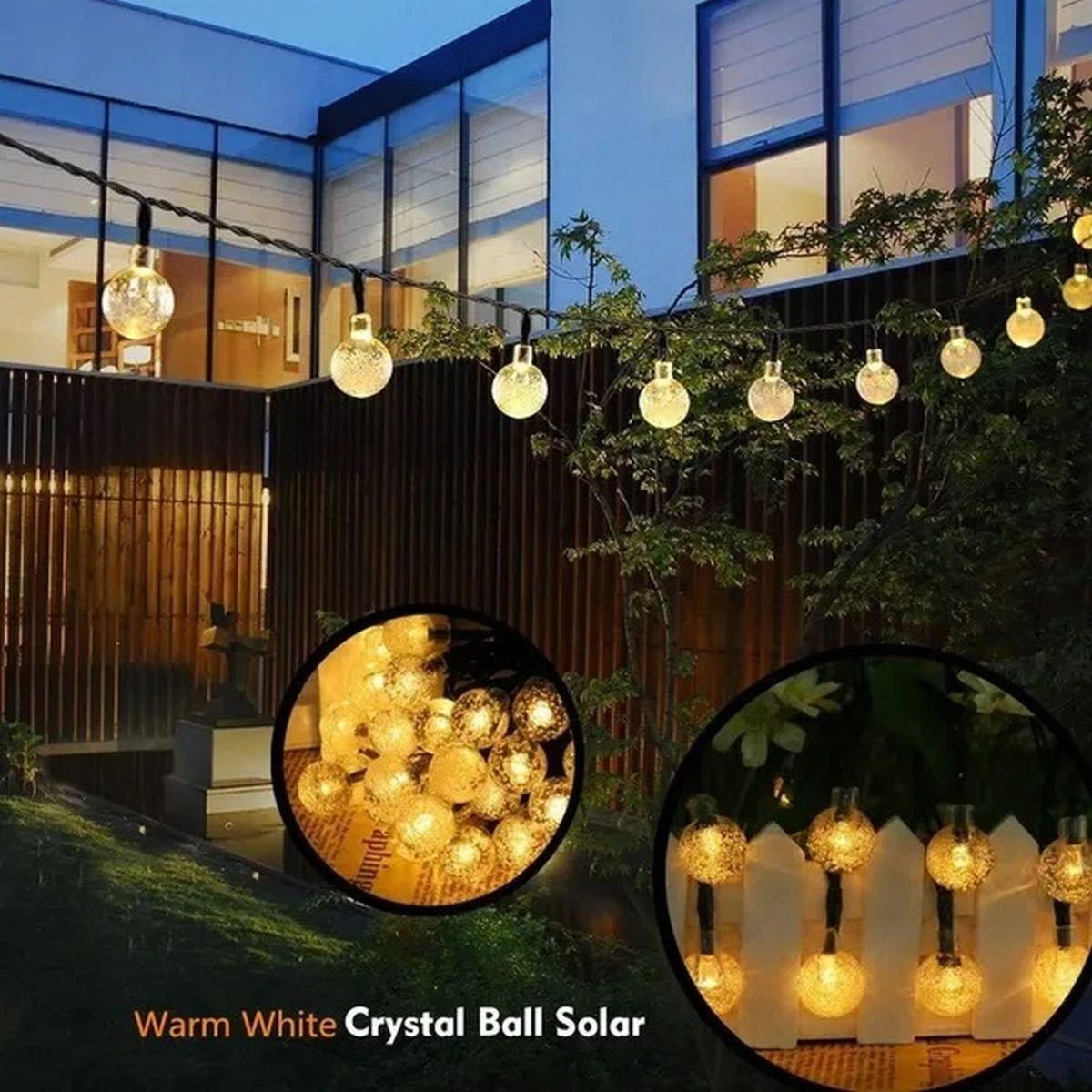 Saska Garden Lauko saulės girlianda, 4,9 m, LED šviesos