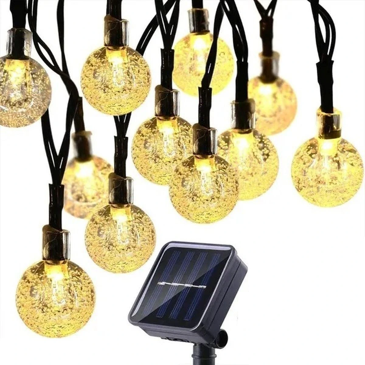 Saska Garden Lauko saulės girlianda, 4,9 m, LED šviesos