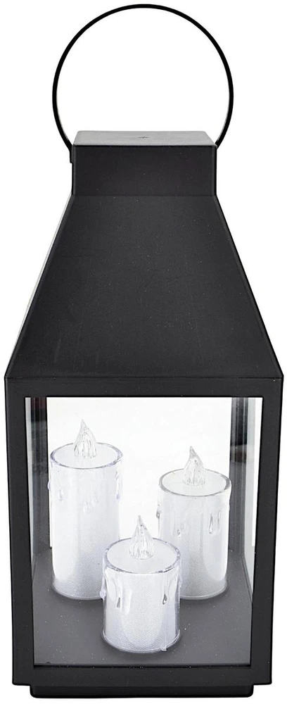 Saska Garden Latarnia lampion LED 35CM 3 świece Saska Gift & Decor