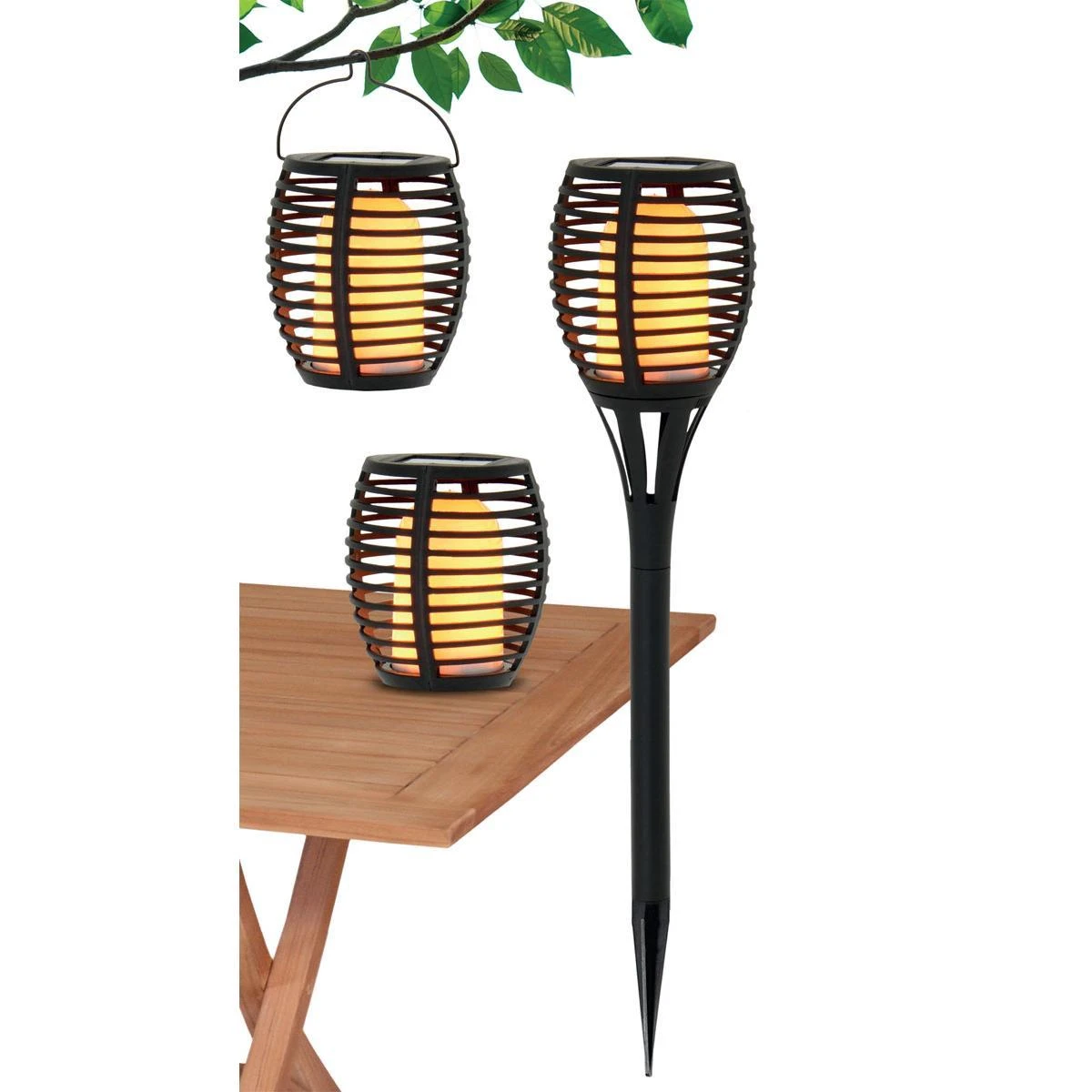 Lauko žibintas Saska Garden 4 in 1, 12 LED
