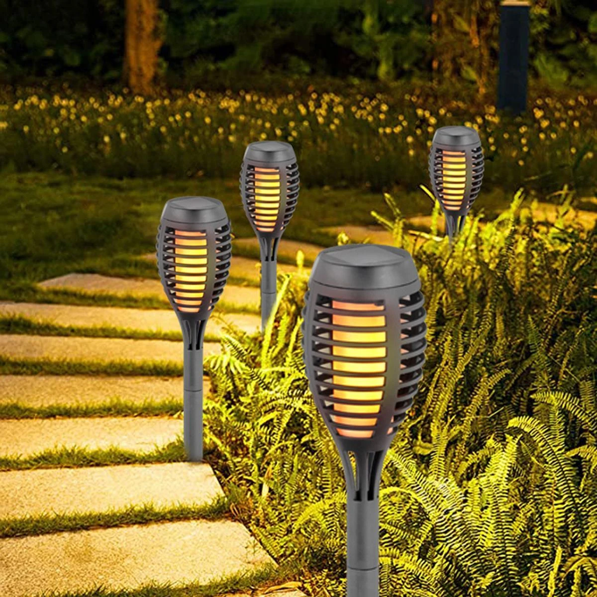 Sodo žibintas Saska Garden, 12 LED SMD, 7,5 x 7,5 x 46,5 cm, 5 vnt.