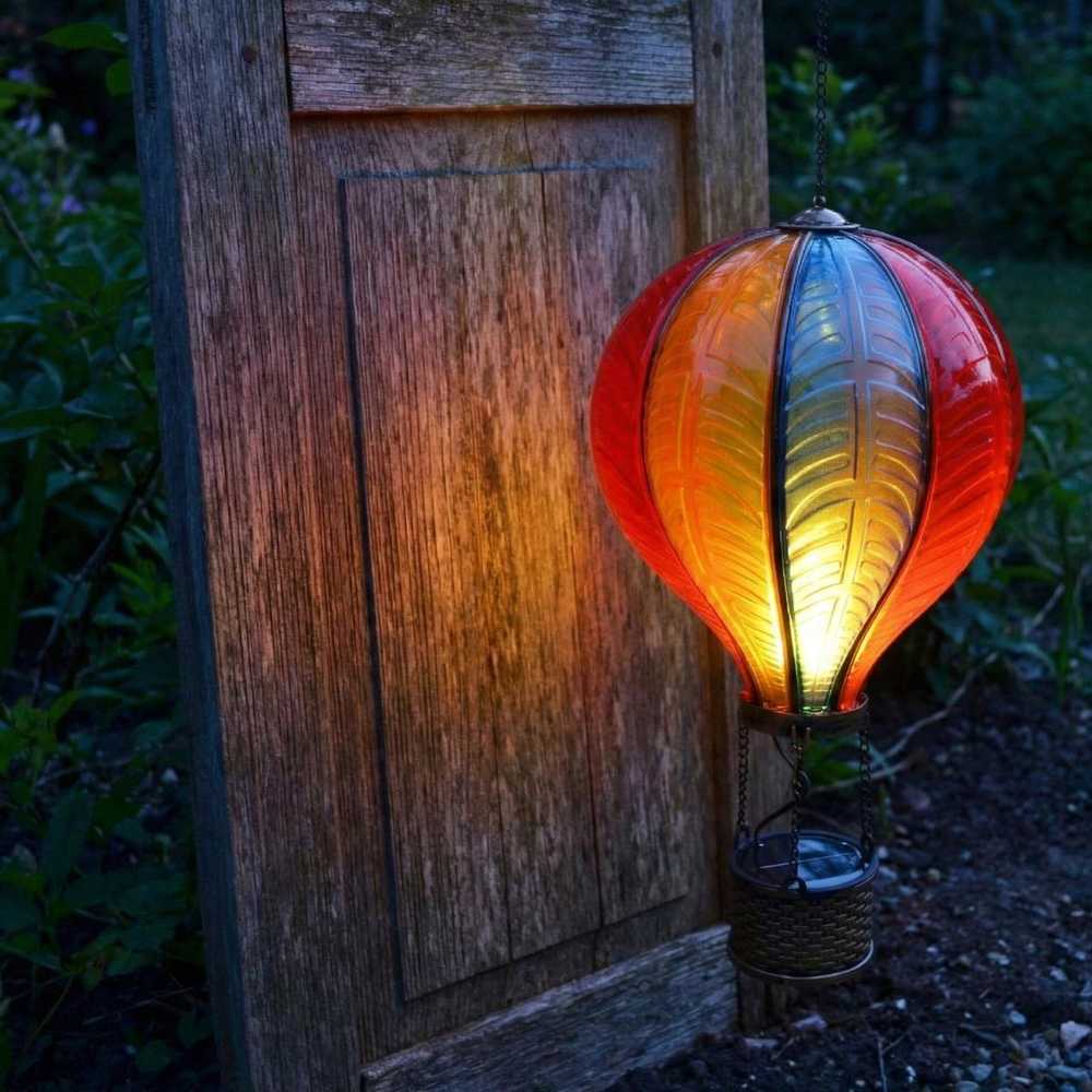 Saska Garden Saulės energija varomas balioninis šviestuvas 30 LED 20x56cm