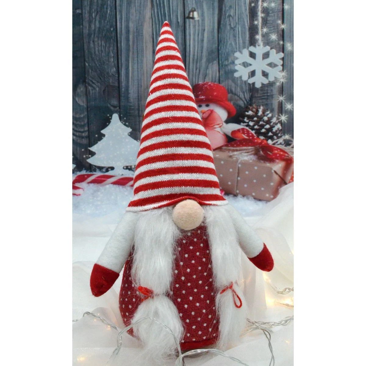 Saska Garden Kalėdinis dekoratyvinis gnomukas Candy Girl 35 cm