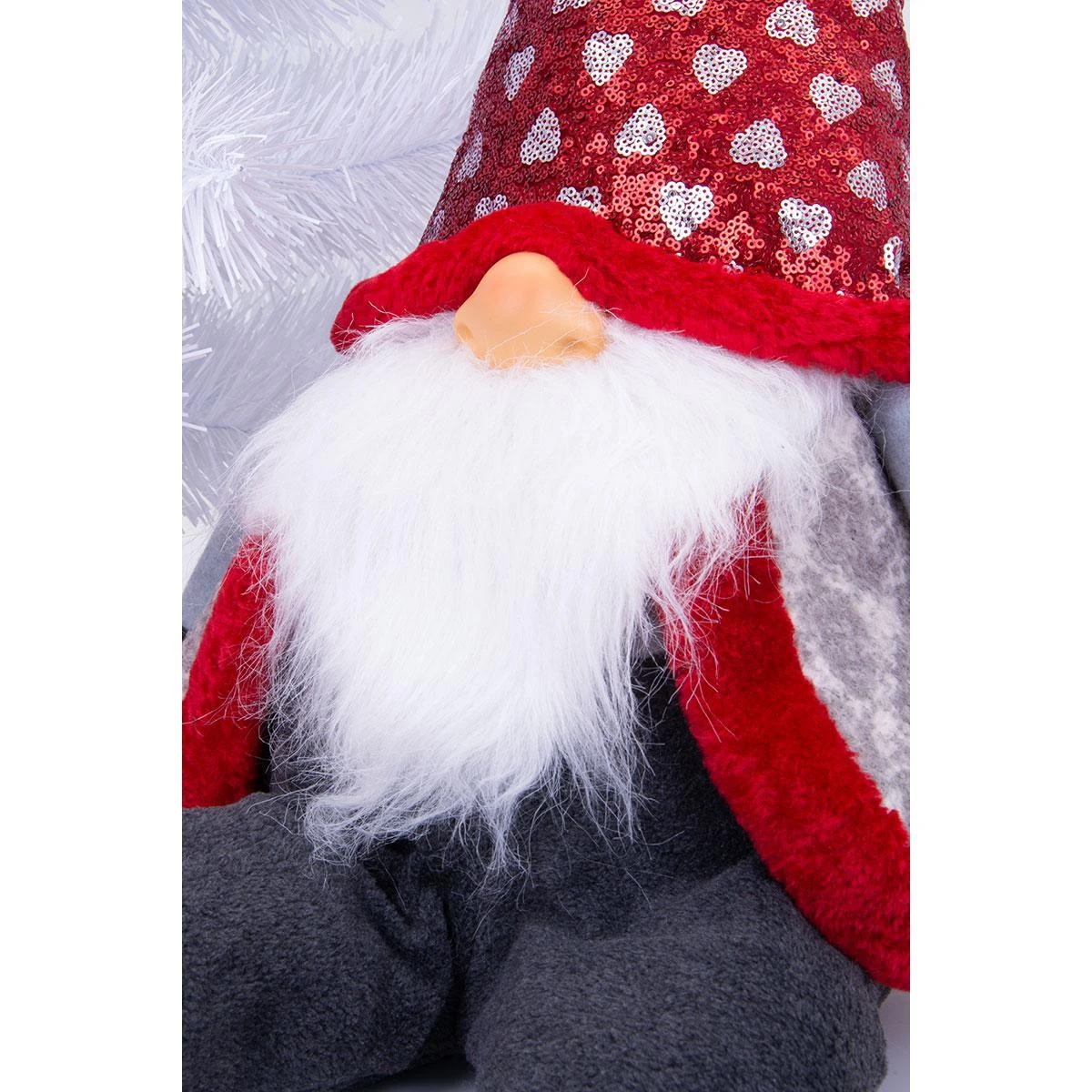 Saska Garden Kalėdinis nykštukas sėdintis 92 cm