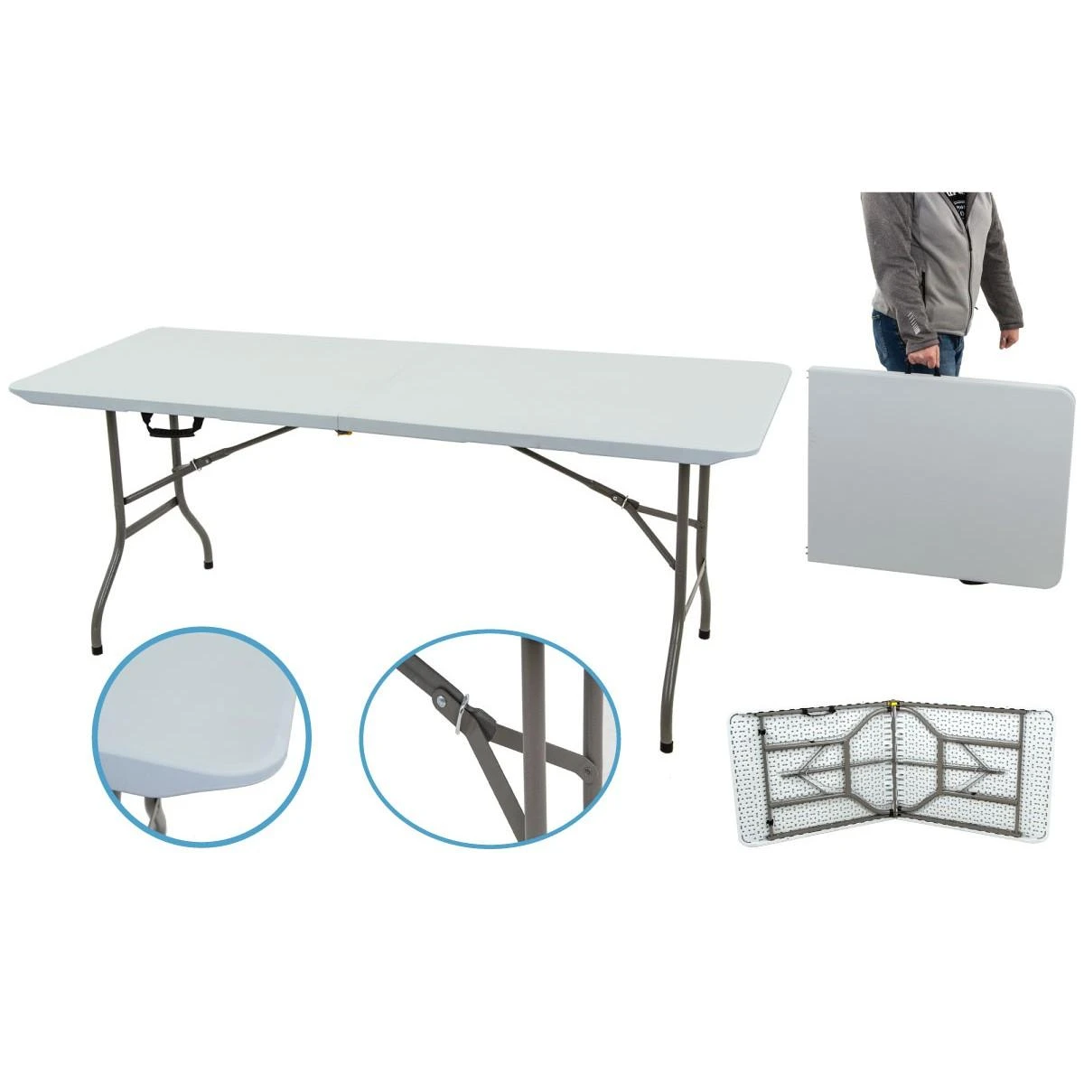 Saska Garden Sulankomas stalas lagamine 180x70cm