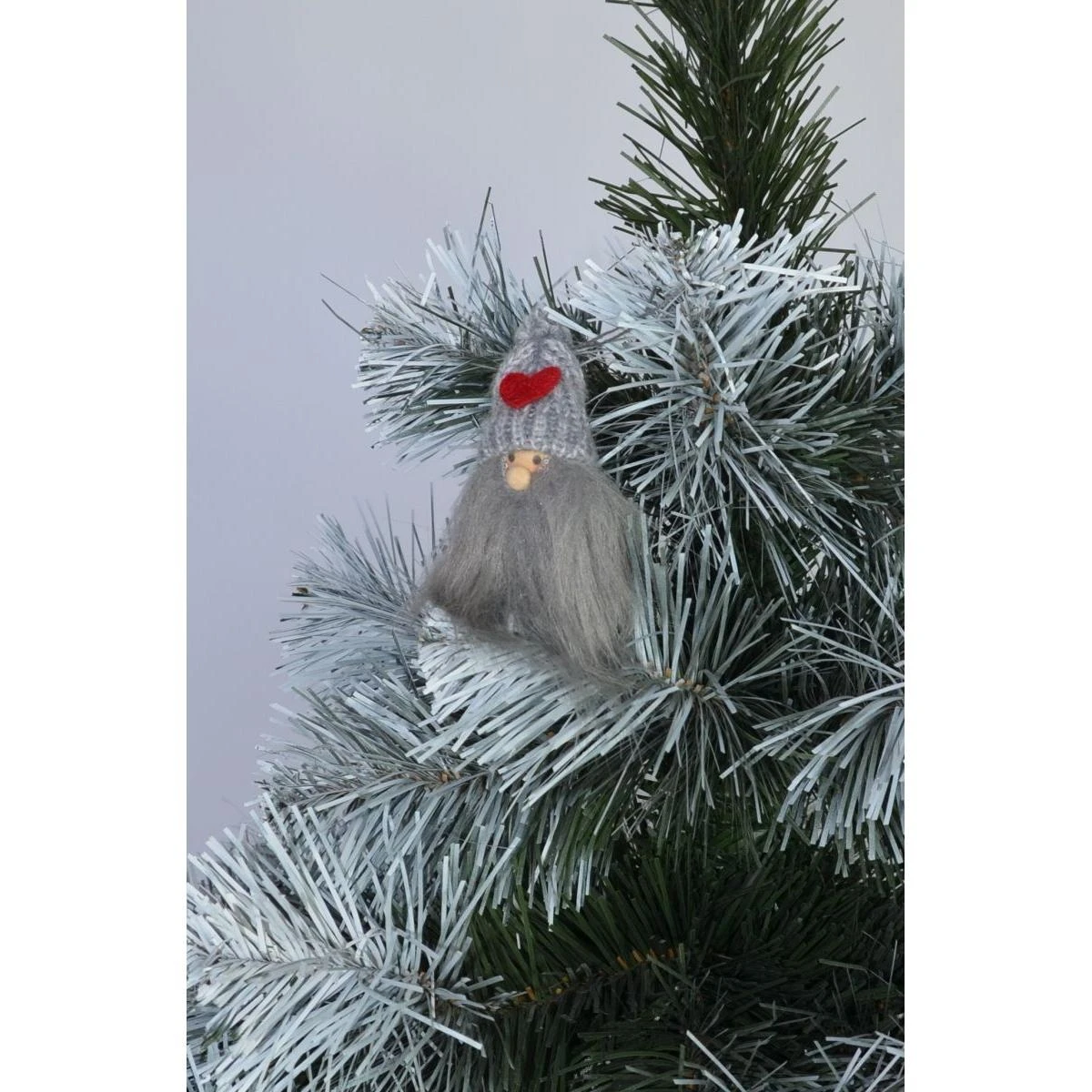 Saska Garden Pakabinamas ilgabardis Kalėdų Senelis pilkas