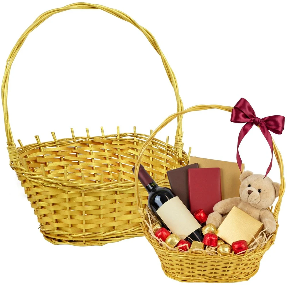 SASKA GIFT AND DECOR DOVANŲ DĖŽUTĖ 46x28x11CM AUKSO SPALVOS