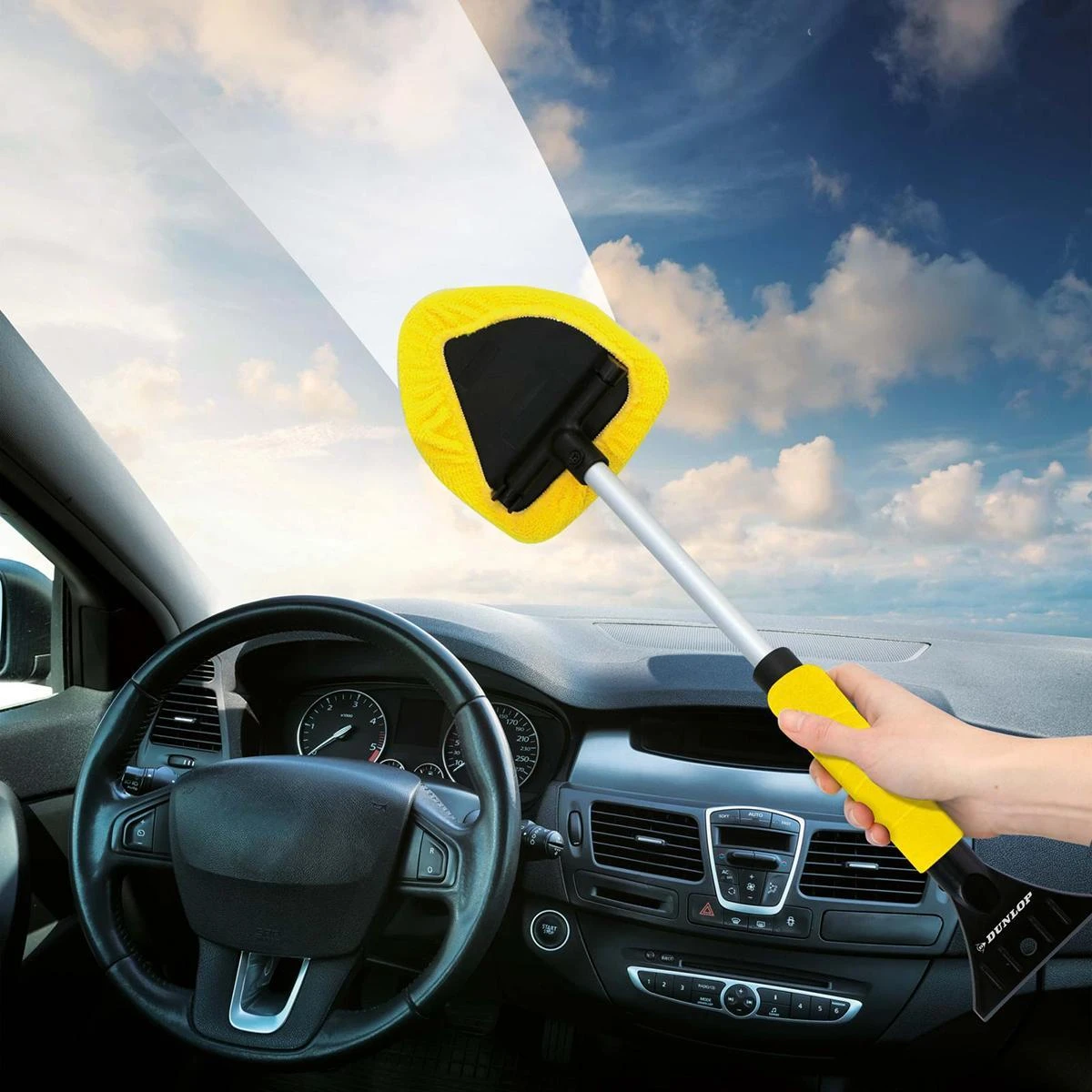 automobilių langų valytuvas ir grandiklis 2 in 1 Dunlop