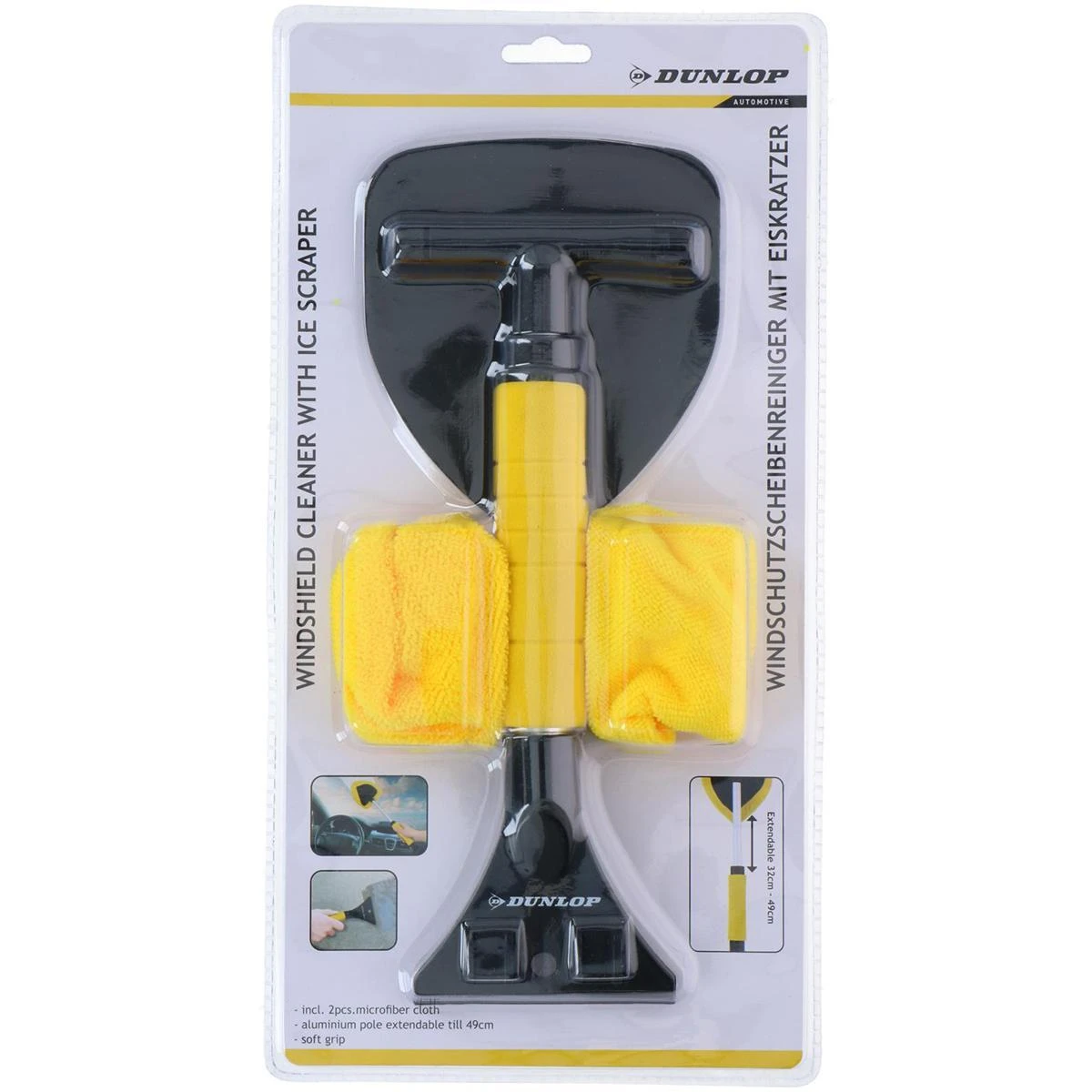 automobilių langų valytuvas ir grandiklis 2 in 1 Dunlop