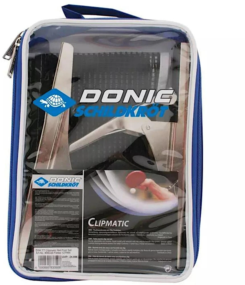 Stalo teniso laikiklis su tinkleliu Donic Clipmatic 808335