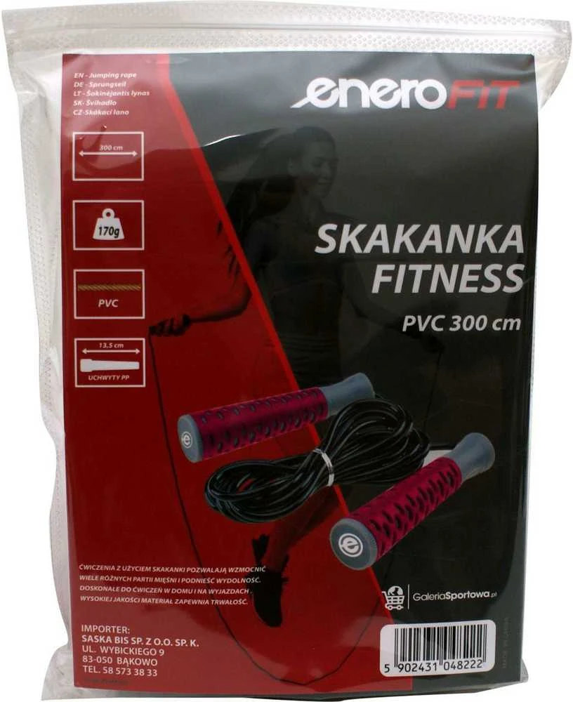 Enero fitneso šokdynė iš PVC 300 cm, rožinė