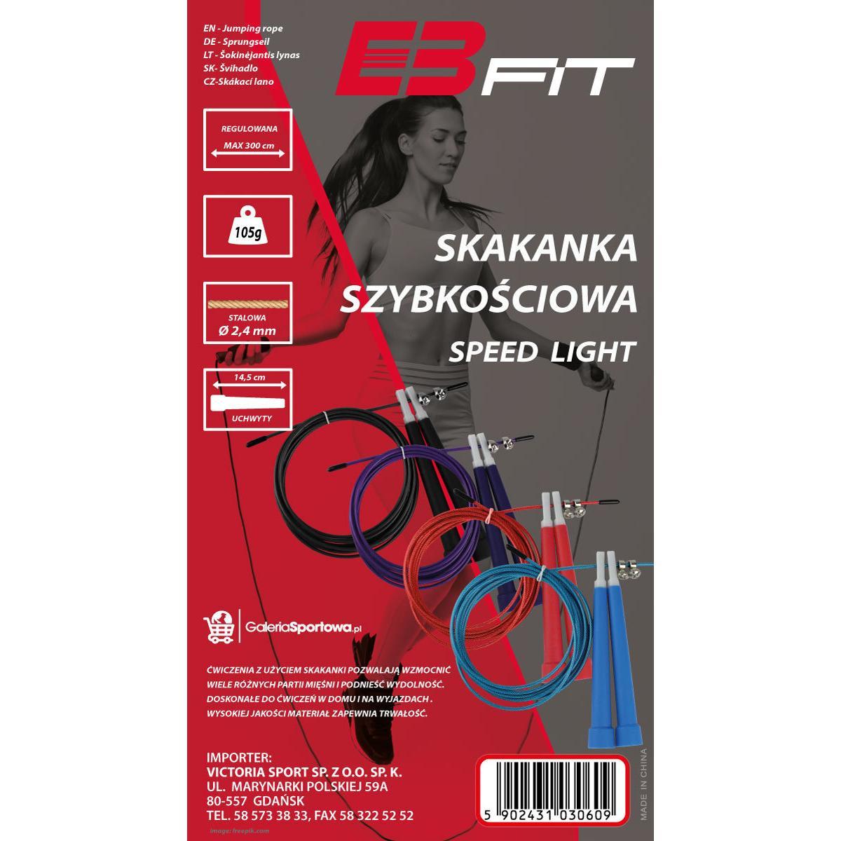 Šokdynė EB Fit Speed Light 1030609, 300cm, raudona