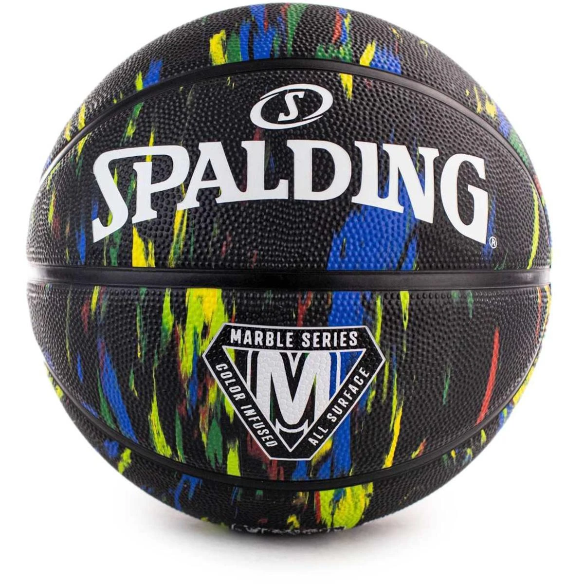 KREPŠINIO KAMUOLYS SPALDING MARBLE SERIES RAINBOW (7 DYDIS)