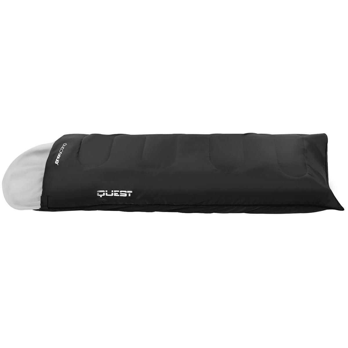 TURISTINIS MIEGMAIŠIS QUEST SU KOMPRESIJA 210x70CM Juodas ENERO CAMP 1024929