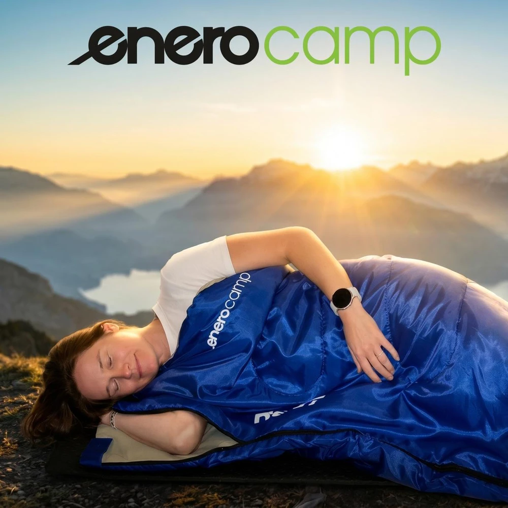 Enero Camp Turistinis miegmaišis 170x70 cm mėlynas