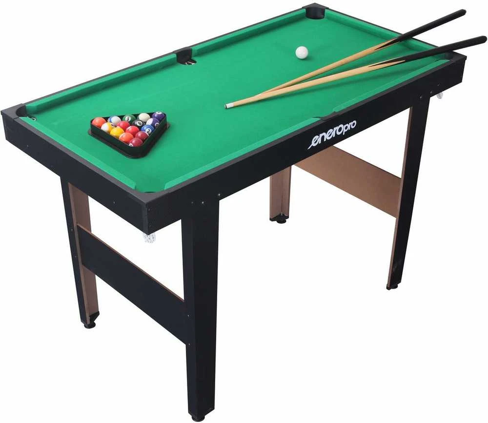 Enero Pro stalas biliardui juodas 121x61x79 cm
