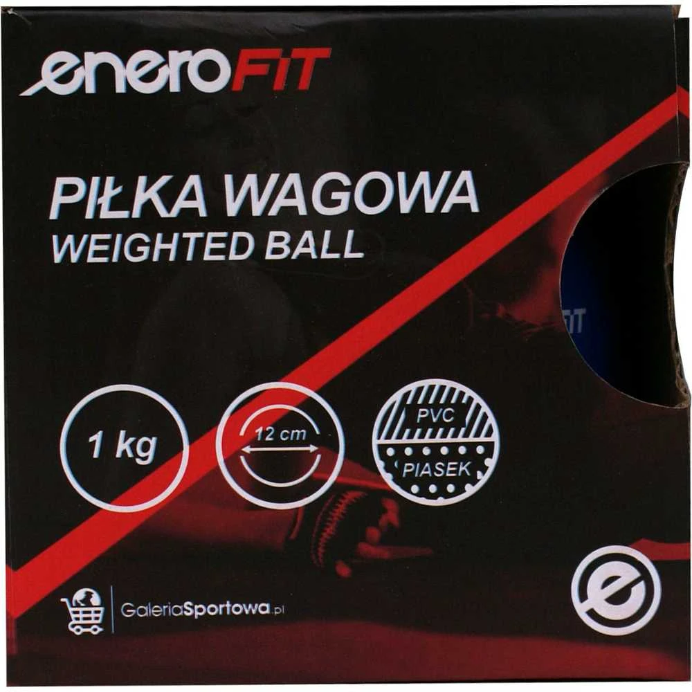 Svertinis kamuolys 1kg mėlynas Enero Fit