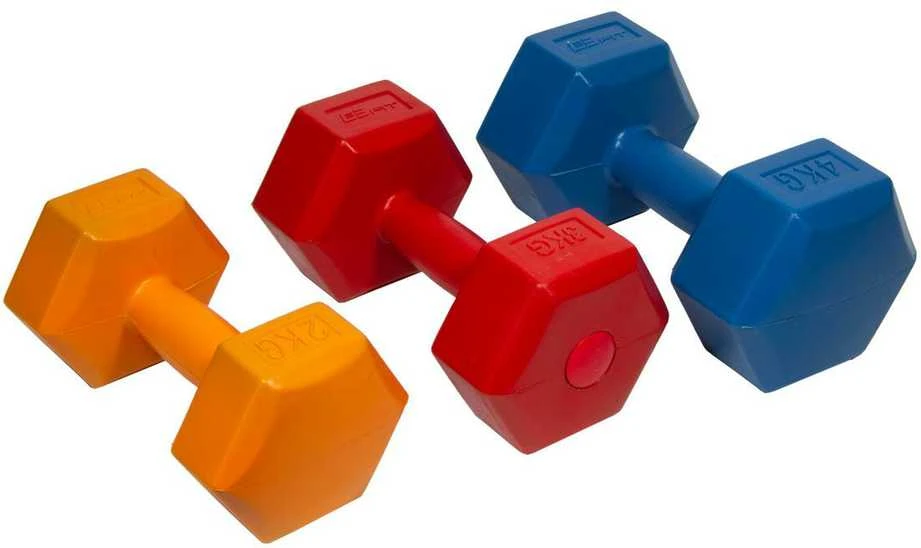 Enero Hantelių rinkinys EB Fit, 2x4kg, mėlynas