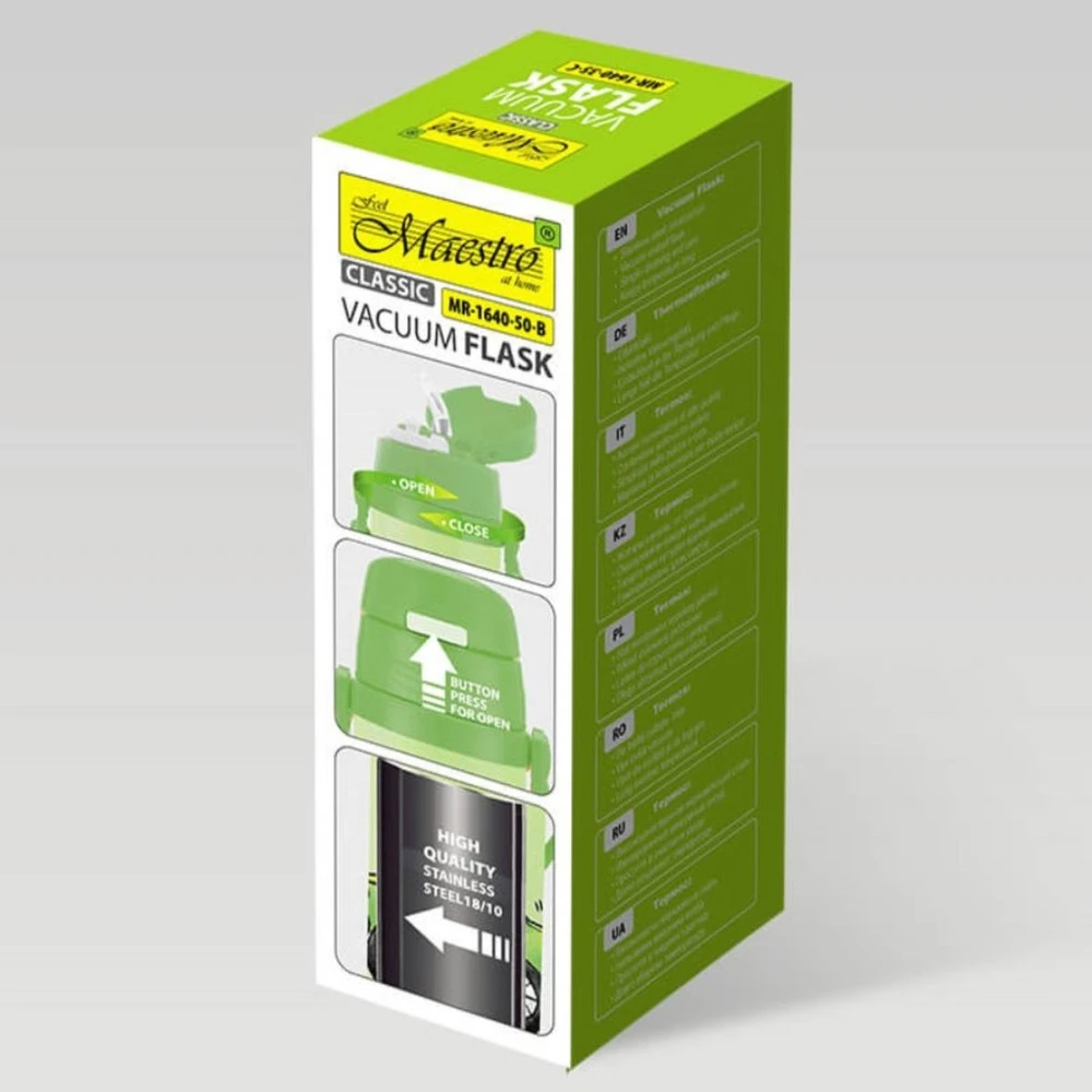 Maestro Termo puodelis vaikams su šiaudeliu 500 ml automobilis (MR-1640-50-B)