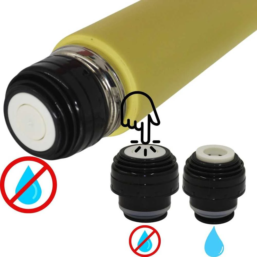 Chan turistinis termosas 500 ml geltonas