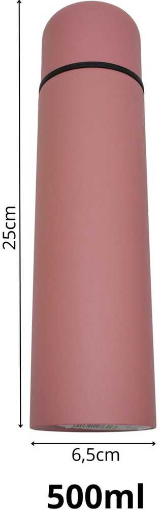 Excellent Houseware Turistinis termosas 500 ml rožinis