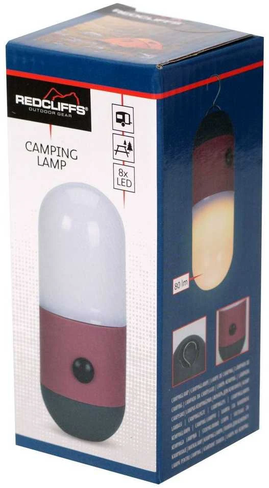 KOOPMAN Turistinis LED stovyklavimo žibintas 2 viename Redcliffs, raudona