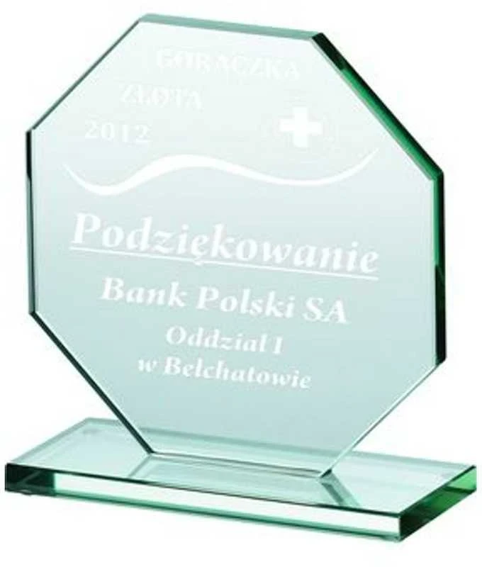 Tryumf Graviruotas stiklo trofėjus