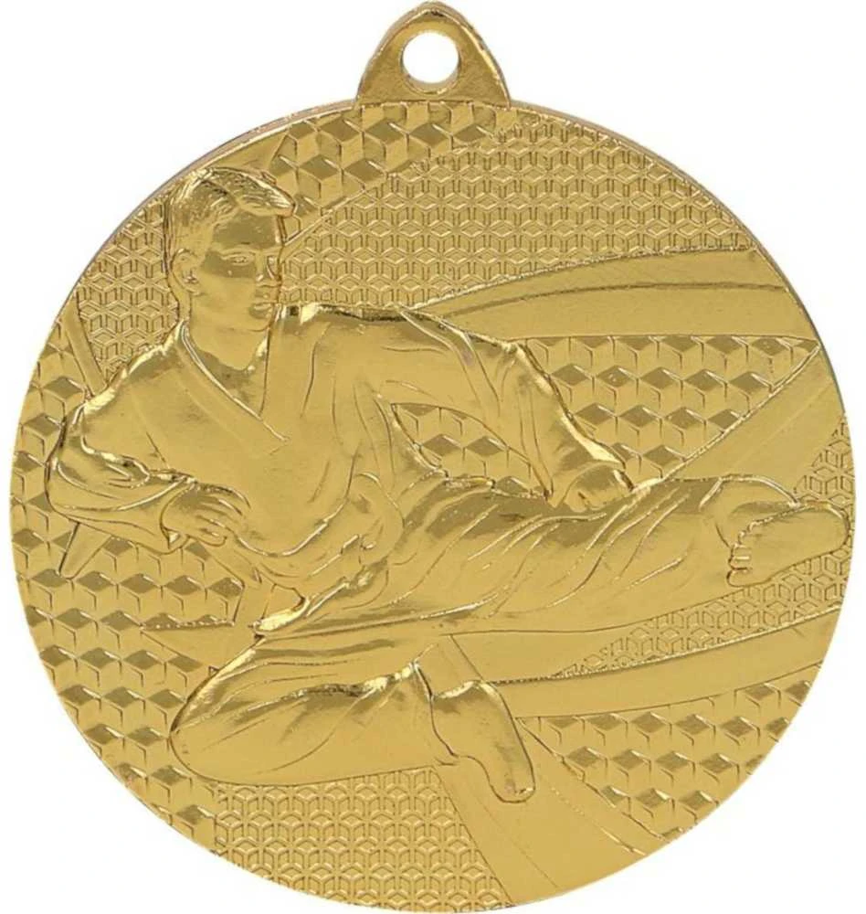 Tryumf Medal auksinė- karate - medal plieno