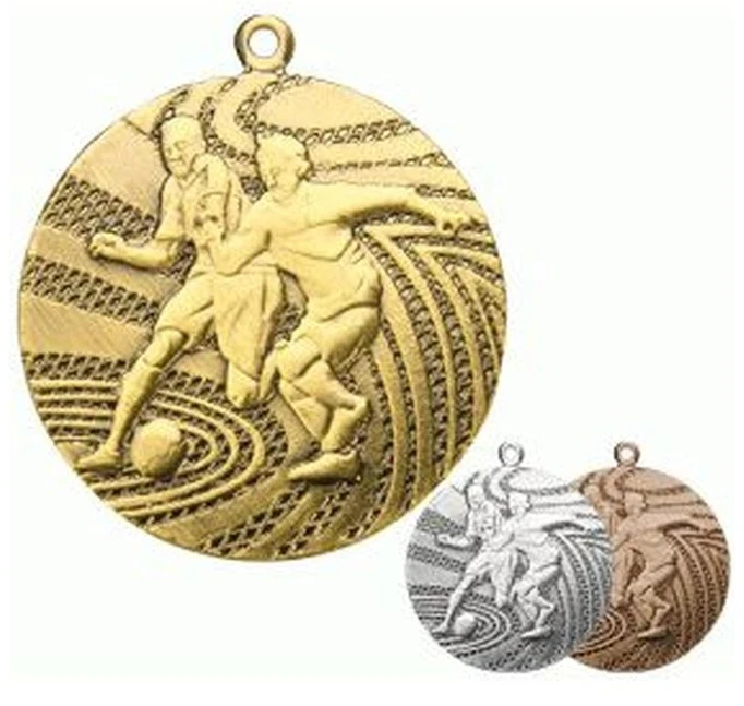 Tryumf Medal auksinė- piłka nożna - medal plieno