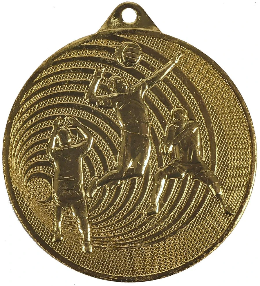 Tryumf Medal auksinė siatkówka Medal plieno MMC3073/G