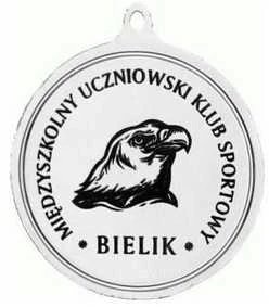 Tryumf Sidabro medalis - bėgimas - lazeriu graviruotas plieno medalis - RMI