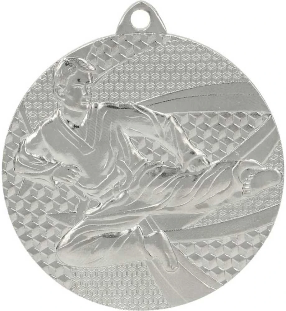 Tryumf Medal sidabrinė- karate - medal plieno