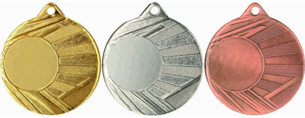 Tryumf MEDAL Z MIEJSCEM NA WKLEJKĘ Auksinė ŚR 50mm