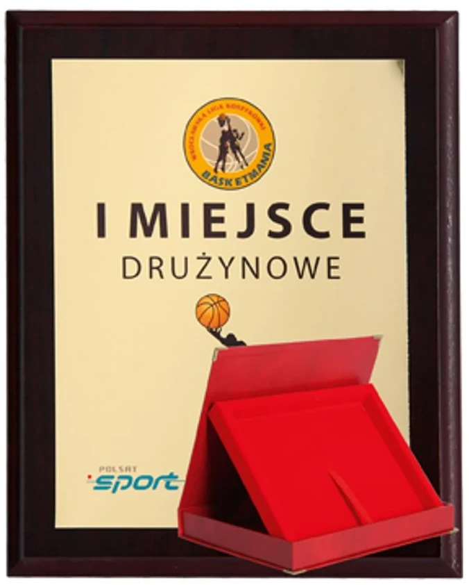 Tryumf Plastikinis diplomas su spalvotu jutikliniu laminatu + korpusas 305x245 mm