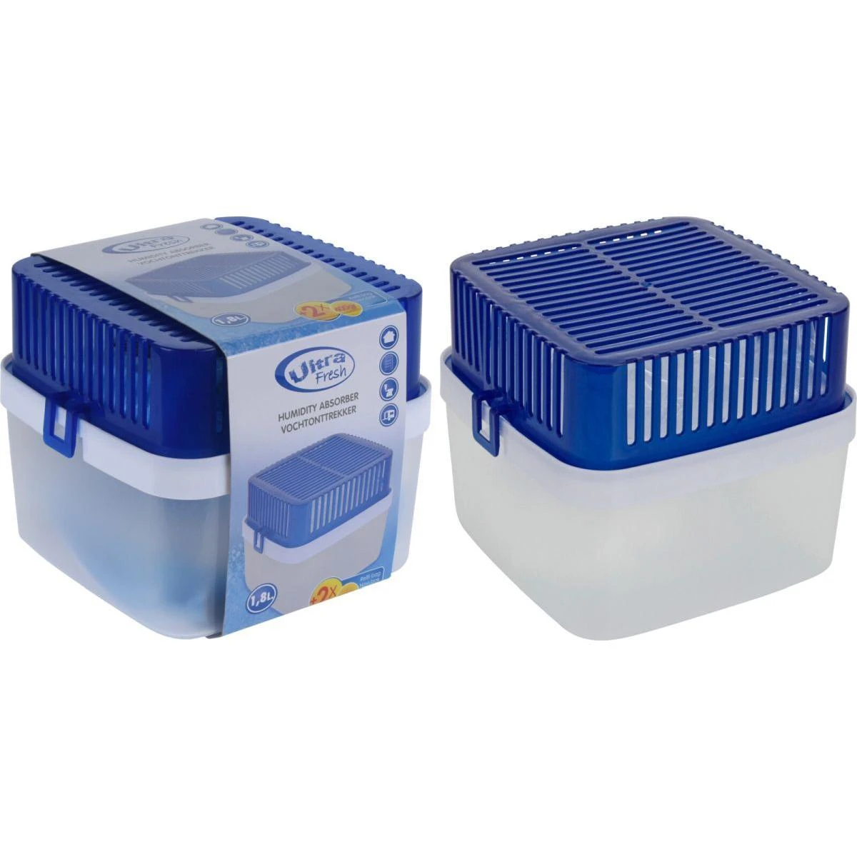 Drėkintuvas Ultra Fresh Patalpų drėgmės sugėriklis su 2 papildomais 400g užpildais