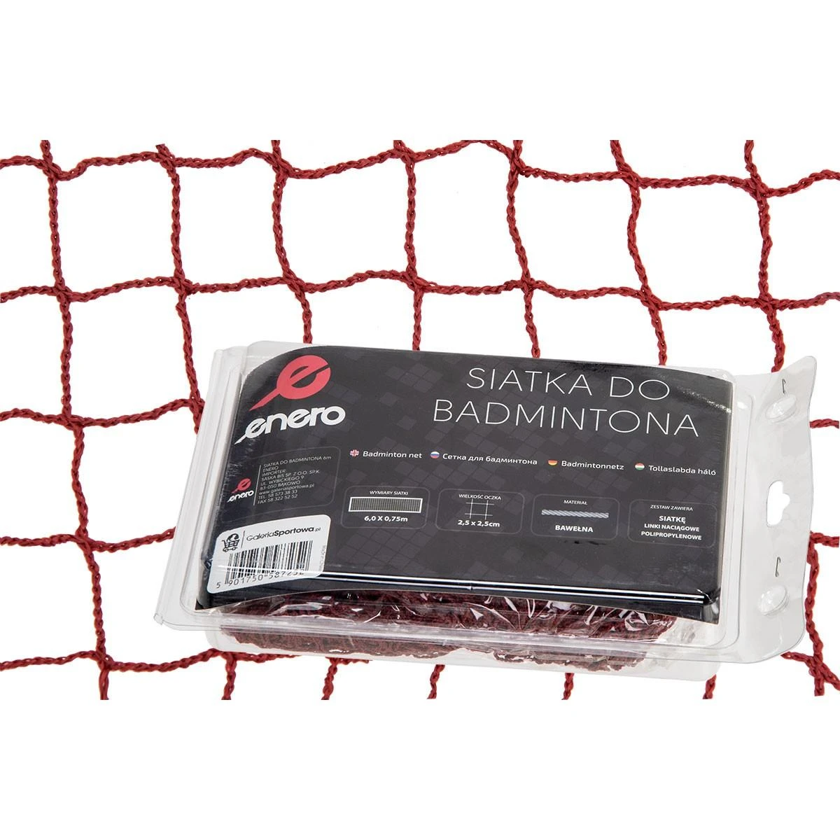 Badmintono tinklo komplektas Enero 6 x 0,75 m