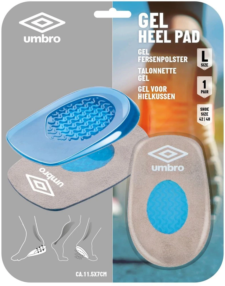 WKŁADKI DO BUTÓW PODPIĘTKI ŻELOWE UMBRO R.42-48