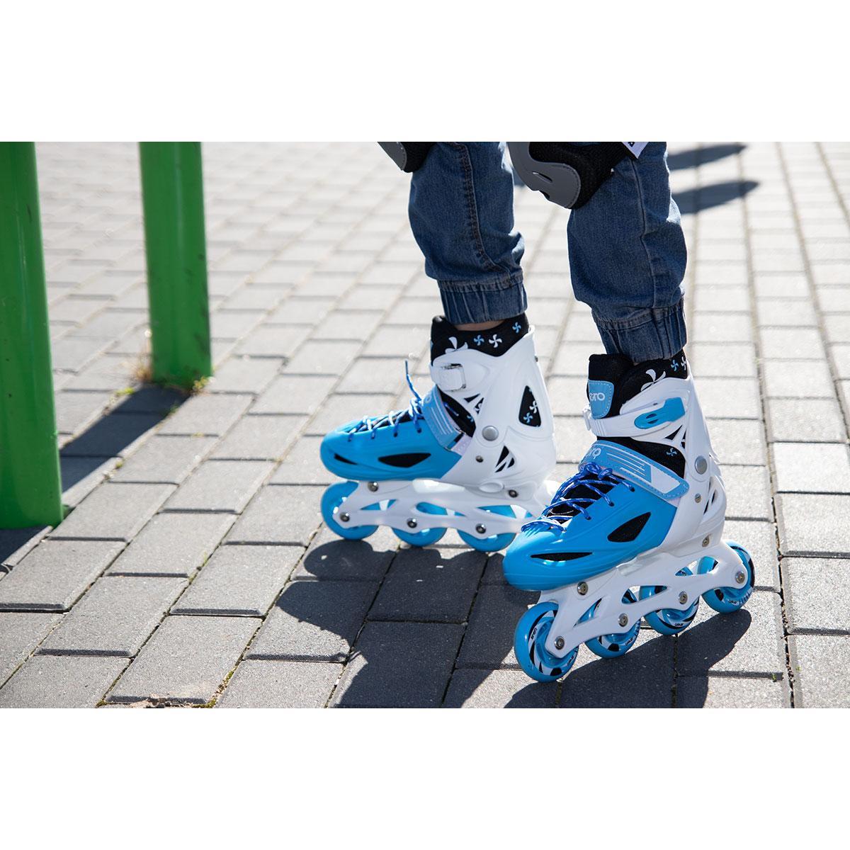 Riedučiai-pačiūžos Enero 4in1, dydis 26-29, mėlynos