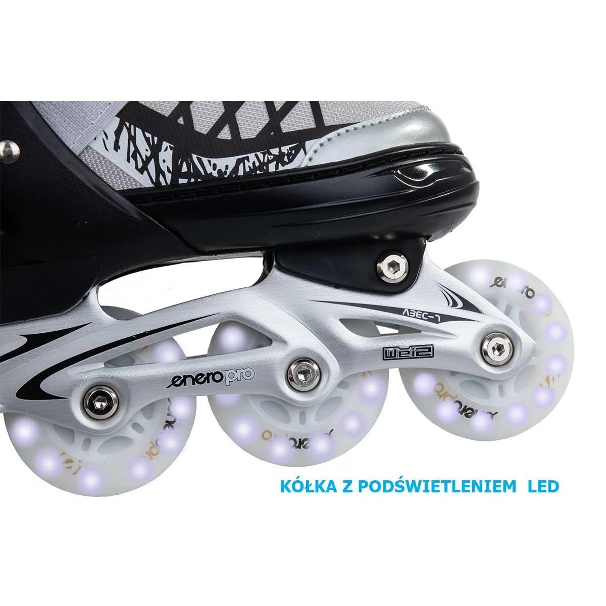 Enero Pro Skirtingi pačiūžos rinkiniai 4in1 su LED
