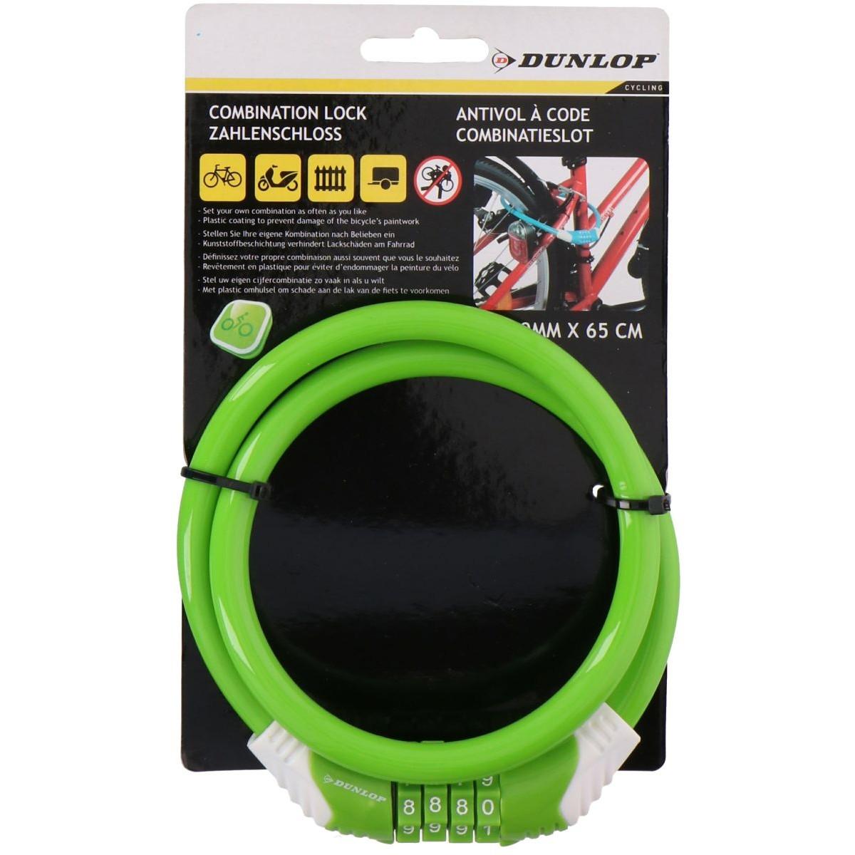 Dunlop Dviračio spiralinė užraktas su kodu